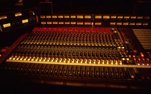 Photograph: Manta Sound Studio 3 MCI Recording Console.