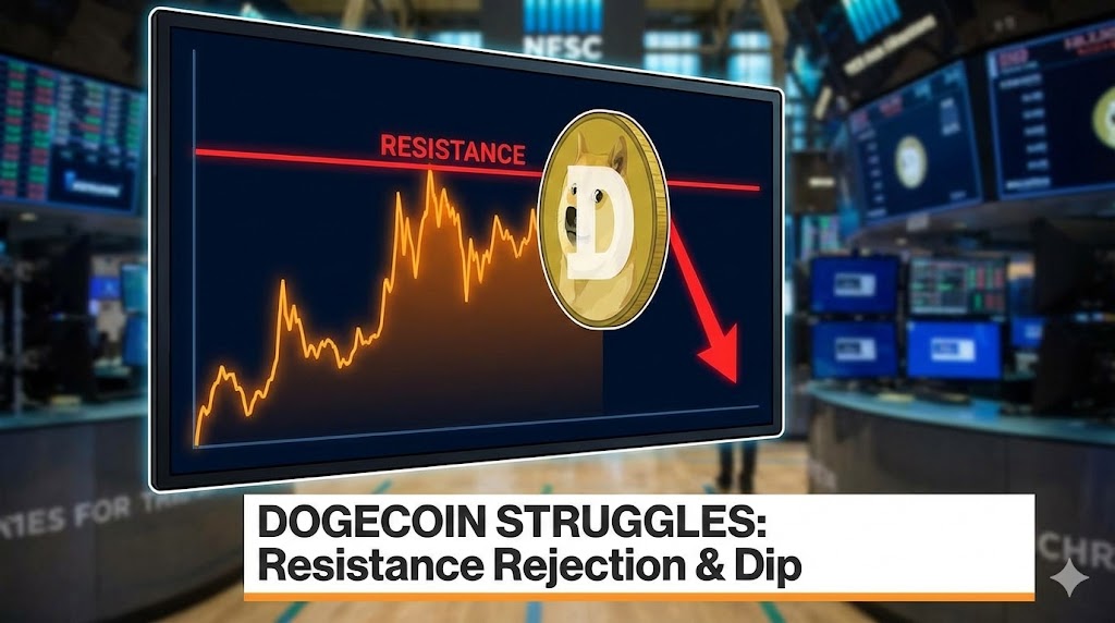 Dogecoin (DOGE) Meets Resistance and Hesitates, Market Tone Changes Dogecoin (DOGE) Meets Resistance and Hesitates, Market Tone Changes