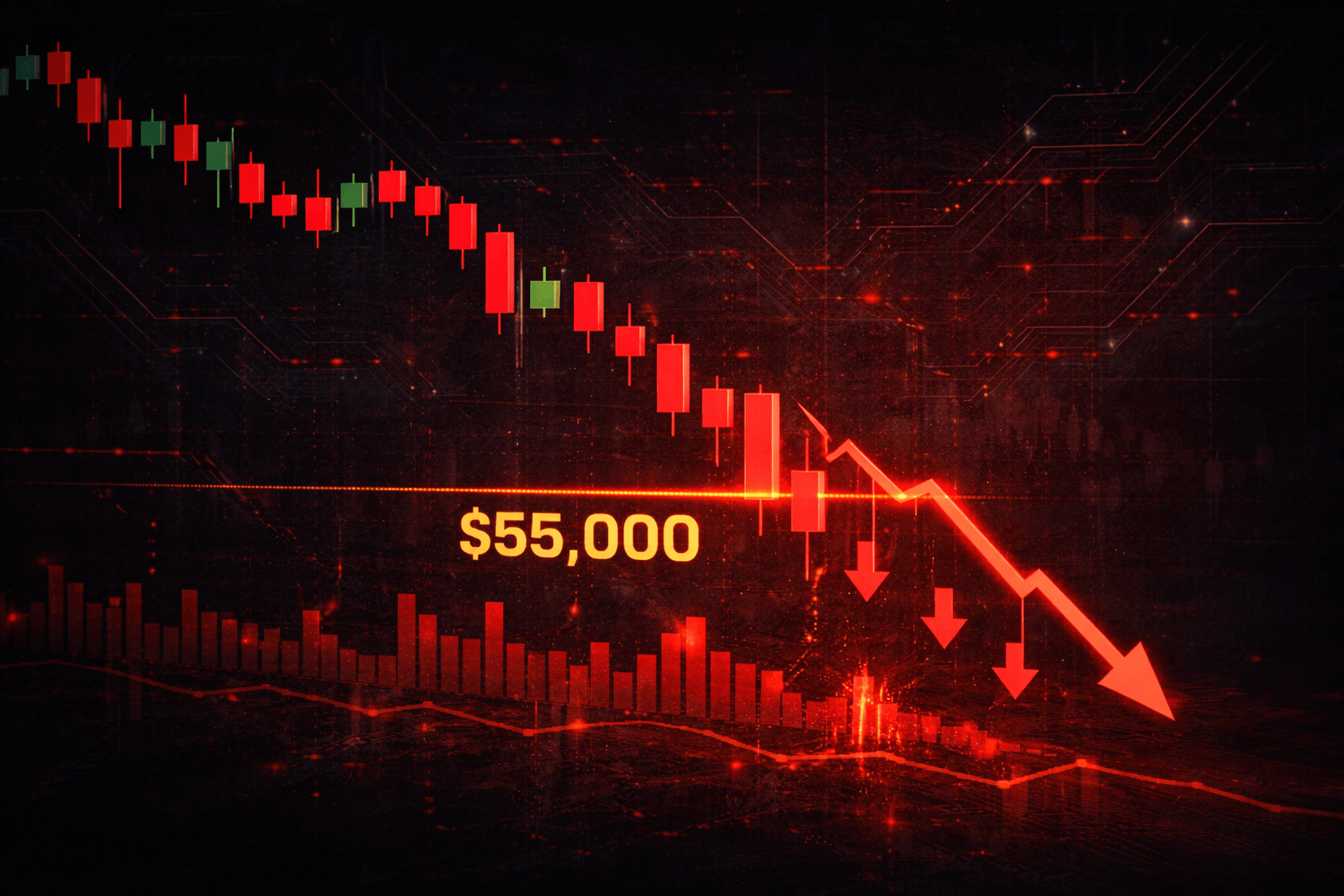 Bearish Outlook as Analysts Target $55K Amid ETF Outflows