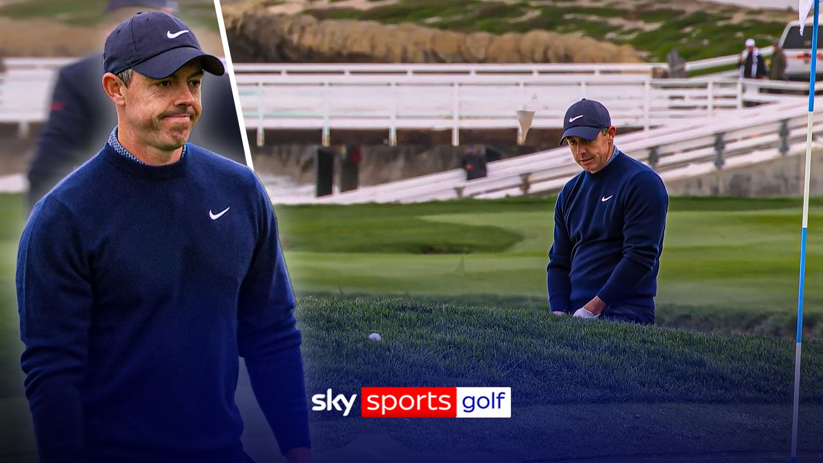 HORROR HOLE! | McIlroy hits triple bogey at Pebble Beach HORROR HOLE! | McIlroy hits triple bogey at Pebble Beach